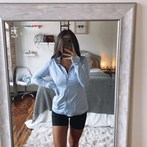 active periwinkle zip up